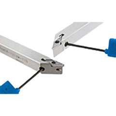 Iscar - PVAC, Right Hand Cut, 8mm Shank Height x 8mm Shank Width, Neutral Rake Indexable Turning Toolholder - 150mm OAL, VC.T Insert Compatibility, Series Isoturn - USA Tool & Supply