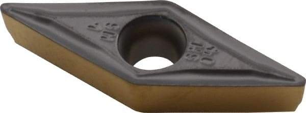 Iscar - VCMT221 SM Grade IC807 Carbide Turning Insert - TiAlN Finish, 35° Diamond, 1/4" Inscr Circle, 1/8" Thick, 1/64" Corner Radius - USA Tool & Supply