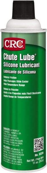 CRC - 20 oz Aerosol Nondrying Film/Silicone Penetrant/Lubricant - Clear & White, -40°F to 400°F, Food Grade - USA Tool & Supply