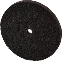 Brite Star - 3" Diam, 1/4" Face Width, 1/4" Center Hole, Medium Grade, Aluminum Oxide Deburring Wheel - Unitized, Soft Density 2 Grade, 12,100 RPM - USA Tool & Supply