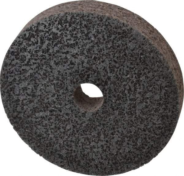 Brite Star - 6" Diam, 1" Face Width, 1" Center Hole, Medium Grade, Aluminum Oxide Deburring Wheel - Unitized, Soft Density 2 Grade, 5,000 RPM - USA Tool & Supply