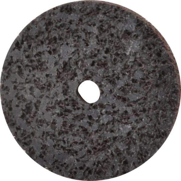 Brite Star - 2" Diam, 1/4" Face Width, 1/4" Center Hole, Medium Grade, Aluminum Oxide Deburring Wheel - Unitized, Soft Density 2 Grade, 16,100 RPM - USA Tool & Supply