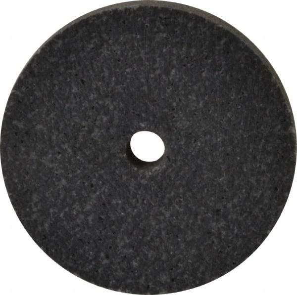 Brite Star - 2" Diam, 1/4" Face Width, 1/4" Center Hole, Fine Grade, Silicon Carbide Deburring Wheel - Unitized, Medium Density 3 Grade, 16,100 RPM - USA Tool & Supply