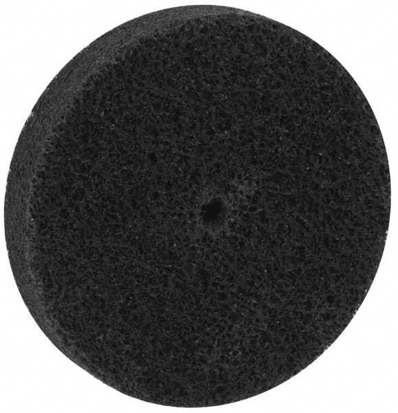 Brite Star - 3" Diam, 1/2" Face Width, 1/4" Center Hole, Fine Grade, Aluminum Oxide Deburring Wheel - Unitized, Medium Density 5 Grade, 15,100 RPM - USA Tool & Supply