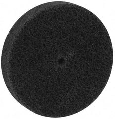 Brite Star - 3" Diam, 1/2" Face Width, 1/4" Center Hole, Fine Grade, Aluminum Oxide Deburring Wheel - Unitized, Medium Density 5 Grade, 15,100 RPM - USA Tool & Supply