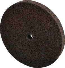 Brite Star - 3" Diam, 1/4" Face Width, 1/4" Center Hole, Fine Grade, Aluminum Oxide Deburring Wheel - Unitized, Medium Density 5 Grade, 15,100 RPM - USA Tool & Supply