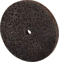 Brite Star - 3" Diam, 5/16" Face Width, 1/4" Center Hole, Medium Grade, Aluminum Oxide Deburring Wheel - Unitized, Hard Density 6 Grade, 18,100 RPM - USA Tool & Supply