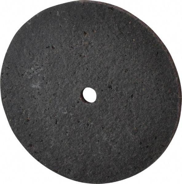Brite Star - 3" Diam, 1/8" Face Width, 1/4" Center Hole, Medium Grade, Aluminum Oxide Deburring Wheel - Unitized, Hard Density 7 Grade, 15,100 RPM - USA Tool & Supply