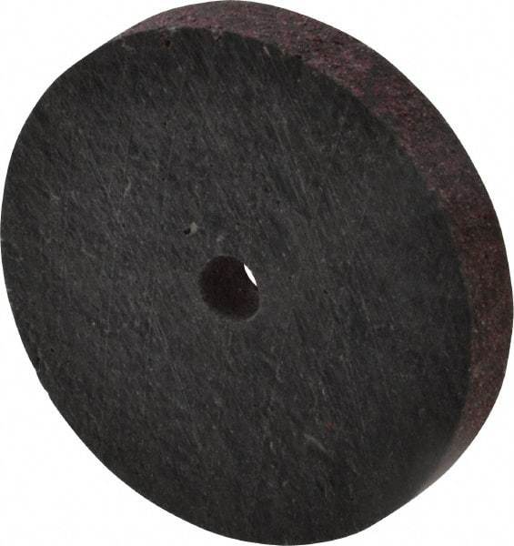 Brite Star - 2" Diam, 1/4" Face Width, 1/4" Center Hole, Medium Grade, Aluminum Oxide Deburring Wheel - Unitized, Hard Density 7 Grade, 22,100 RPM - USA Tool & Supply