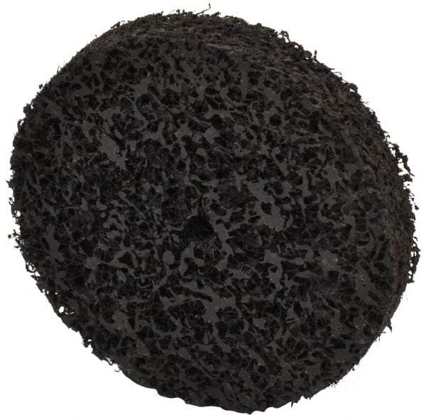Brite Star - 3" Diam, 1/2" Face Width, 1/4" Center Hole, Medium Grade, Aluminum Oxide Deburring Wheel - Unitized, Soft Density 2 Grade, 10,000 RPM - USA Tool & Supply