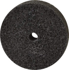 Brite Star - 2" Diam, 1/2" Face Width, 1/4" Center Hole, Fine Grade, Silicon Carbide Deburring Wheel - Unitized, Soft Density 2 Grade, 16,100 RPM - USA Tool & Supply