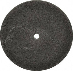 Brite Star - 6" Diam, 1/4" Face Width, 1/2" Center Hole, Fine Grade, Silicon Carbide Deburring Wheel - Unitized, Soft Density 2 Grade, 5,000 RPM - USA Tool & Supply