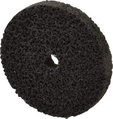 Brite Star - 2" Diam, 1/4" Face Width, 1/4" Center Hole, Fine Grade, Silicon Carbide Deburring Wheel - Unitized, Soft Density 2 Grade, 16,100 RPM - USA Tool & Supply