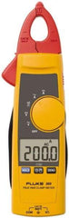 Fluke - 365, CAT III, Digital True RMS Clamp Meter with 0.7087" Detachable Jaws - 600 VAC/VDC, 200 AC/DC Amps, Measures Voltage, Current, Resistance - USA Tool & Supply