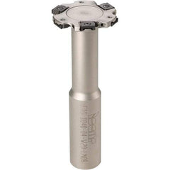 Iscar - Shank Connection, 7/8" Depth of Cut, 2-1/2" Cutter Diam, 5 Tooth Indexable Slotting Cutter - 3/4" Shank Diam, ETS-LN08 Toolholder, LNET 08 Insert, Right Hand Cutting Direction - USA Tool & Supply