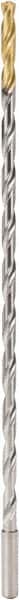 Seco - 8.5mm 136° 2-Flute Solid Carbide Extra Length Drill Bit - USA Tool & Supply