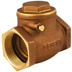 Legend Valve - 3/4" Cast Brass Check Valve - Service Check Valve, FNPT, 200 WOG - USA Tool & Supply