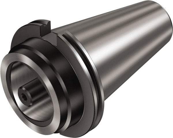 Sandvik Coromant - C10 System Size, CAT60 Taper, Modular Tool Holding System Adapter - 1.9685" Projection, 3-15/16" Body Diam, 8.3425" OAL, Through Coolant - Exact Industrial Supply