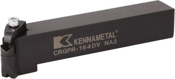 Kennametal - CRGP, Right Hand Cut, 45° Lead Angle, 1" Shank Height x 1" Shank Width, Neutral Rake Indexable Turning Toolholder - 6" OAL, R..V23 Insert Compatibility, Series V-Bottom Round - USA Tool & Supply