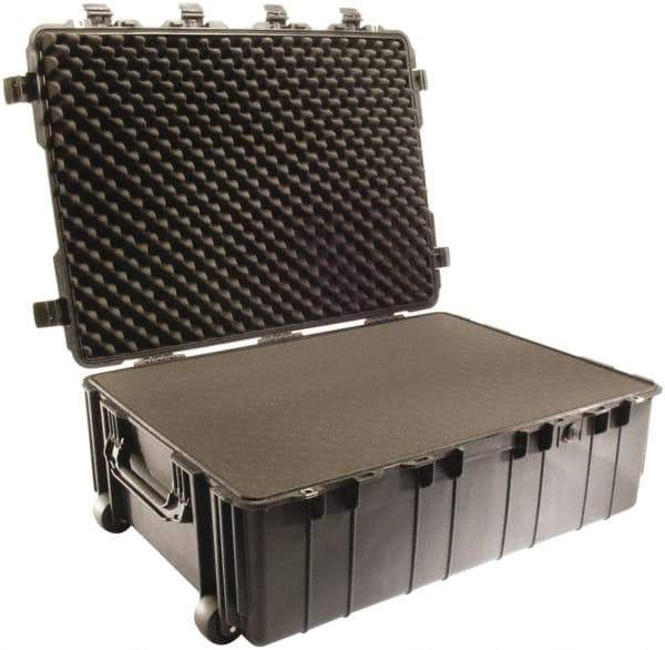 Pelican Products, Inc. - 27-1/8" Wide x 14-3/8" High, Shipping/Travel Case - Black, Polypropylene - USA Tool & Supply