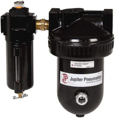 PRO-SOURCE - 15 CFM at 100 psi Inlet, 2 Stage Desiccant Dryer - 1/2" NPT Inlet/Outlet x 9" Long x 5-1/2" Wide x 9" High - USA Tool & Supply