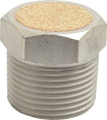 PRO-SOURCE - 1 Male NPT, 1-5/16" Hex, 1-5/16" OAL, Breather Vent - 150 Max psi, Bronze - USA Tool & Supply