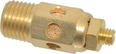 PRO-SOURCE - 1/4 Male NPT, 9/16" Hex, 1-9/16" OAL, Speed Control Muffler - 300 Max psi, 30 CFM, Brass - USA Tool & Supply