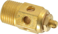 PRO-SOURCE - 3/8 Male NPT, 11/16" Hex, 1-5/8" OAL, Speed Control Muffler - 300 Max psi, 40 CFM, Brass - USA Tool & Supply