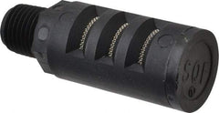 PRO-SOURCE - 1/4 Male NPT, 5/8" Hex, 2-15/64" OAL, Muffler - 150 Max psi, Glass Filled Nylon - USA Tool & Supply