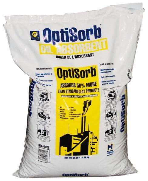 Made in USA - 25 Lb Poly Bag Diatomaceous Earth Granular Sorbent - Universal Use - USA Tool & Supply