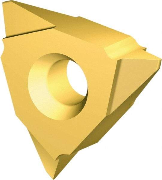 Vargus - 5VER27 ABUT Grade VKX External On Edge Threading Insert - TiN Finish, 4" External TPI, 5/8" Inscribed Circle, Right Hand Cut - USA Tool & Supply