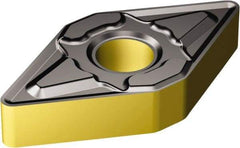 Sandvik Coromant - DNMG432 KM Grade 3210 Carbide Turning Insert - TiCN/AI2O3/TiN Finish, 55° Diamond, 1/2" Inscr Circle, 3/16" Thick, 1/32" Corner Radius - USA Tool & Supply