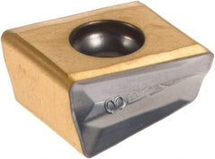 Iscar - T490 LNMT1306 TR Grade IC380 Carbide Milling Insert - TiCN/TiN Finish, 0.5138" Thick, 0.8mm Corner Radius - USA Tool & Supply