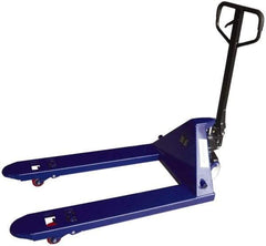 Value Collection - 4,400 Lb Capacity, 6-1/2" Lift Economy Low-Profile Pallet Truck - 2" Min Lift Height, 48" Fork Length x 27" Fork Width, 27" Overall Width - USA Tool & Supply