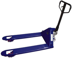 Value Collection - 7,700 Lb Capacity, 7-1/2" Lift Economy Heavy-Duty Pallet Truck - 3" Min Lift Height, 48" Fork Length x 27" Fork Width, 27" Overall Width - USA Tool & Supply