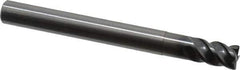 OSG - 10mm, 4 Flute, Single End, Solid Carbide, 0.5mm Corner Radius End Mill - 100mm OAL, 45° Helix, 15mm LOC, 30mm Extended Reach - USA Tool & Supply