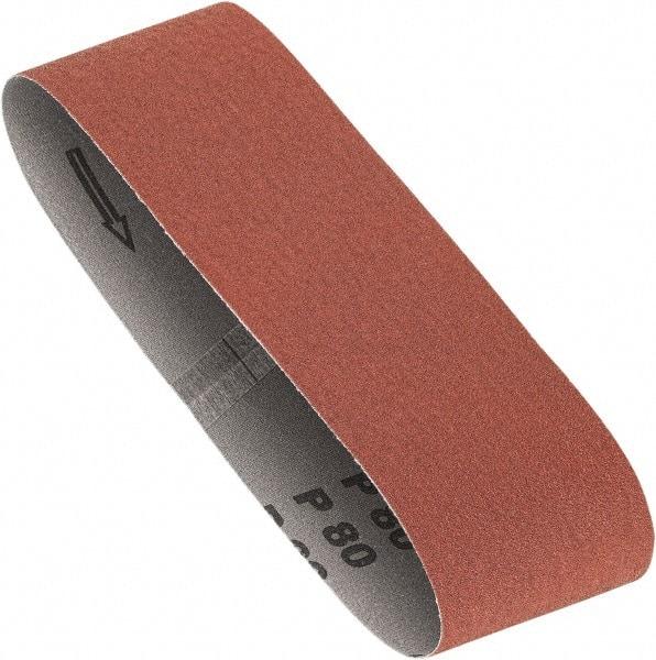 Porter-Cable - 3" Wide x 21" OAL, 80 Grit, Zirconia Alumina Abrasive Belt - Zirconia Alumina, Medium, Coated, X Weighted Cloth Backing, Dry - USA Tool & Supply