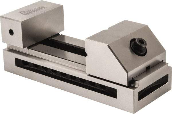 Gibraltar - 2-7/8" Jaw Width, 4" Jaw Opening Capacity, 1.38" Jaw Height, Toolmaker's Vise - Flat Jaw, 0.003" Parallelism, 0.005" Squareness, 185mm OAL x 2.756" OAH - USA Tool & Supply