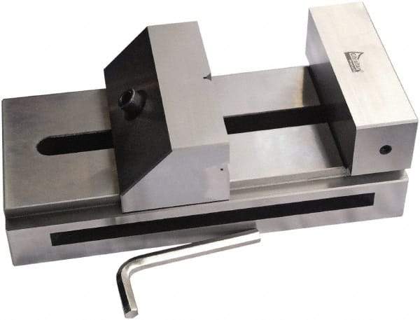 Gibraltar - 5-29/32" Jaw Width, 7" Jaw Opening Capacity, 1.969" Jaw Height, Toolmaker's Vise - Flat Jaw, 0.00012" Parallelism, 0.0002" Squareness, 300mm OAL x 3-15/16" OAH - USA Tool & Supply