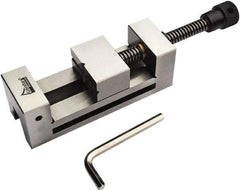 Gibraltar - 2.48" Jaw Width, 3.43 Jaw Opening Capacity, 1.26" Jaw Height, Toolmaker's Vise - Flat Jaw, 0.00012" Parallelism, 0.0002" Squareness, 230mm OAL x 2.48" OAH - USA Tool & Supply