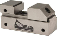 Gibraltar - 1" Jaw Width, 13/16" Jaw Opening Capacity, 3/8" Jaw Height, Toolmaker's Vise - Flat Jaw, 0.0001" Parallelism, 0.0001" Squareness, 2.55" OAL x 1-3/16" OAH - USA Tool & Supply