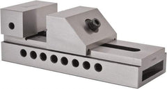 Gibraltar - 3" Jaw Width, 3-3/8" Jaw Opening Capacity, 4" Jaw Height, Toolmaker's Vise - Flat Jaw, 0.005" Parallelism, 0.005" Squareness, 7-1/2" OAL x 2.76" OAH - USA Tool & Supply