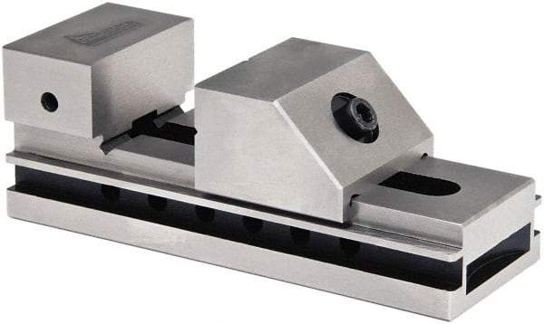 Gibraltar - 1-31/32" Jaw Width, 2-1/2" Jaw Opening Capacity, 1" Jaw Height, Toolmaker's Vise - Flat Jaw, 0.0002" Parallelism, 0.0003" Squareness, 5-1/2" OAL x 2" OAH - USA Tool & Supply