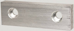 Gibraltar - 6" Wide x 2" High x 3/4" Thick, Flat/No Step Vise Jaw - Soft, Aluminum, Fixed Jaw, Compatible with 6" Vises - USA Tool & Supply