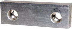Gibraltar - 4" Wide x 1-1/4" High x 5/8" Thick, Flat/No Step Vise Jaw - Soft, Aluminum, Fixed Jaw, Compatible with 4" Vises - USA Tool & Supply