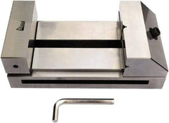 Gibraltar - 4-59/64" Jaw Width, 6" Jaw Opening Capacity, 1.97" Jaw Height, Toolmaker's Vise - Flat Jaw, 0.003" Parallelism, 0.005" Squareness, 280mm OAL x 3-15/16" OAH - USA Tool & Supply