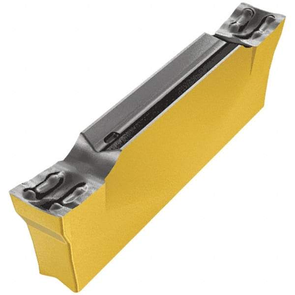 Iscar - DGN3002 Z IC808 Grade, 0.118" Cutting Width, Carbide Cutoff Insert - Neutral Lead Angle, 0.008" Cnr Rad, TiAlN Coated, Double End - USA Tool & Supply