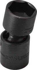 Proto - 1/2" Drive 1-1/16" Standard Universal Impact Socket - 6 Points, 3" OAL - USA Tool & Supply