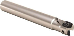Seco - 32mm Cut Diam, 17mm Max Depth of Cut, 32mm Shank Diam, 210mm OAL, Indexable Square Shoulder End Mill - XO.. 1806 Inserts, Cylindrical Shank, 90° Lead Angle, Through Coolant, Series Power Turbo - USA Tool & Supply