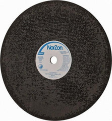 Norton - 16" Zirconia Alumina Cutoff Wheel - 5/32" Thick, 1" Arbor, 3,820 Max RPM, Use with Stationary Grinders - USA Tool & Supply